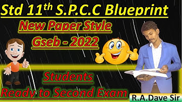 Std 11 SPCC New Blueprint 2022 || SPCC Paper Style 2022 || SPCC Imp Topics #Commerce_Meri_duniya