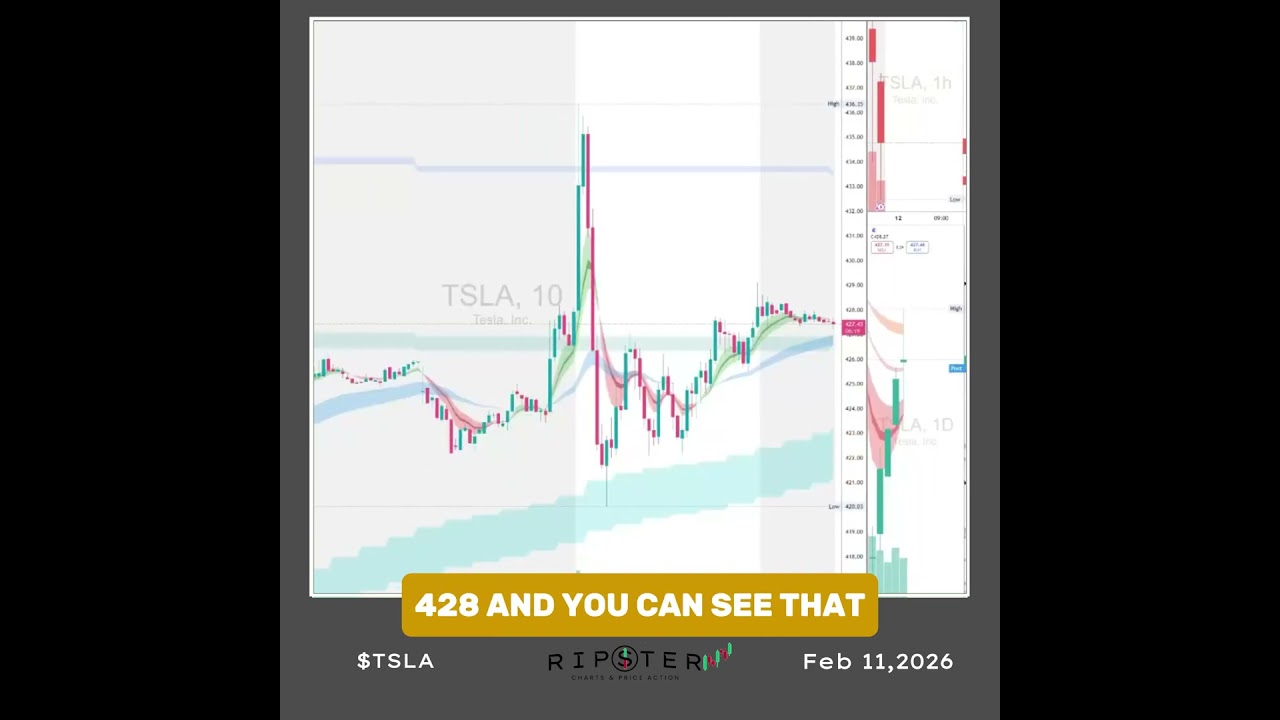 ✅ Subscribe To My Channel For More Videos: https://youtube.com/@RipsterChartsPriceAction
👉 Trading Community Website: https://tenettradegroup.com/
👉 (X) Twitter : https://twitter.com/ripster47

Disclaimer: This video is for educational and informational purposes only. It does not constitute financial or investment advice. Trading and investing involve risk and may not be suitable for all individuals. Always conduct your own research and consult a qualified financial professional before making any trading or investment decisions.

Copyright Disclaimer: Under Section 107 of the Copyright Act 1976, allowance is made for "fair use" for purposes such as criticism, comment, news reporting, teaching, scholarship and research. Fair use is a use permitted by copyright statute that might otherwise be infringing. Non-profit, educational or personal use tips the balance in favor of fair use

© Ripster - Charts & Price Action

#daytrading #tsla  #Ripster