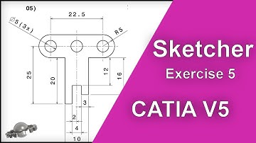 CATIA V5 Tutorial by Masoud Pourghavam--Sketcher Exercise 5--SOLID PLANET