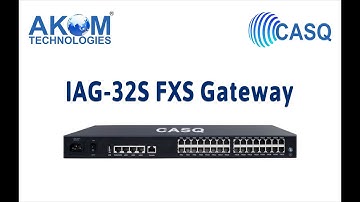 AKOM CASQ 32 Port FXS Gateway ( Model-IAG 32S)