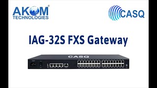 Akom Casq 32 Port Fxs Gateway Model-Iag 32S