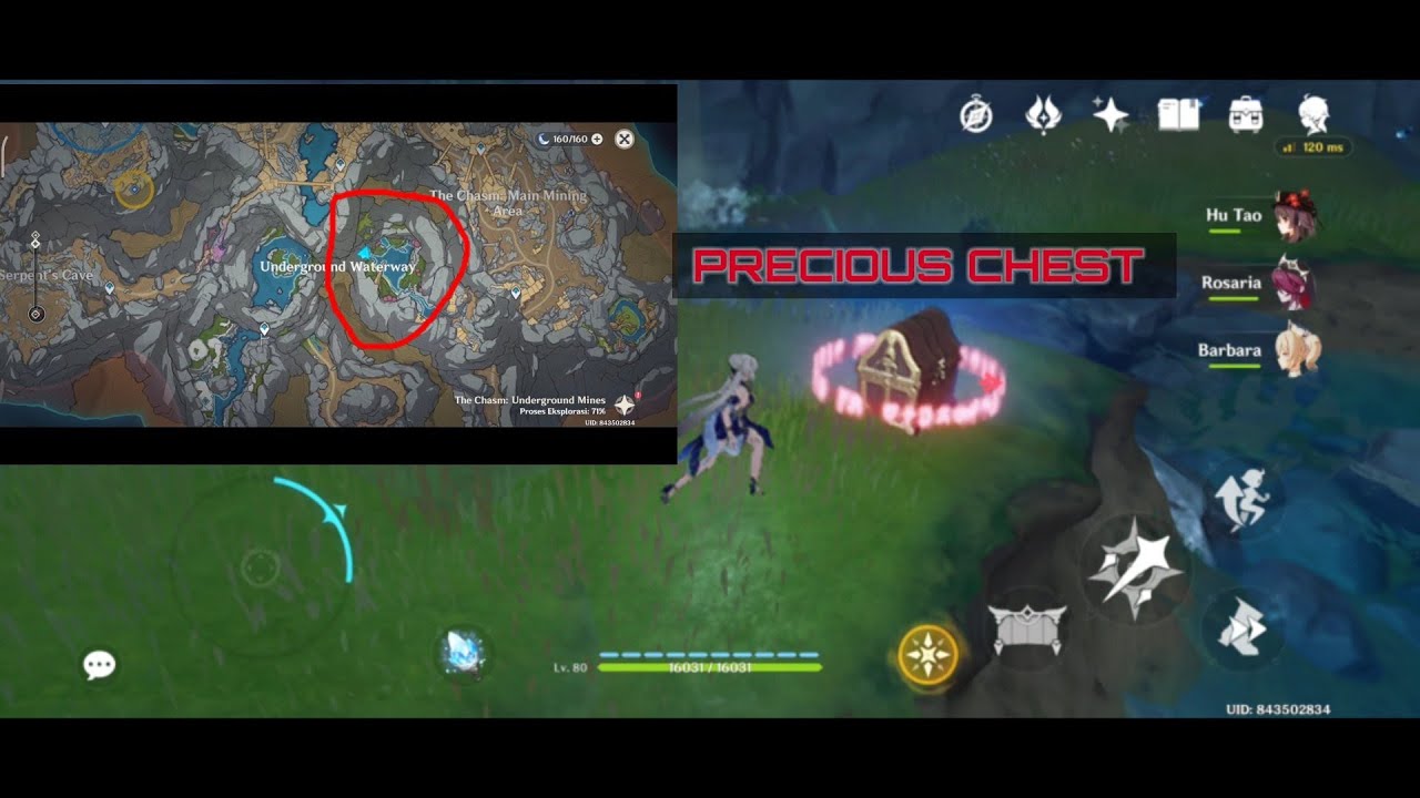 Cara Membuka Precious Chest Underground Waterway l Genshin Impact YouTube