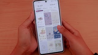 Free Simple and Cute themes from Samsung Galaxy themes | Samsung A71 screenshot 1