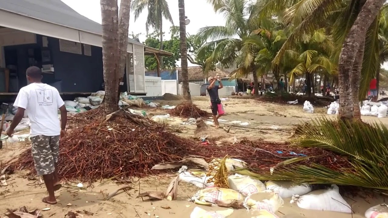 Hurricane MARIA Aftermath Cabarete Beach CleanUp Dominican Republic