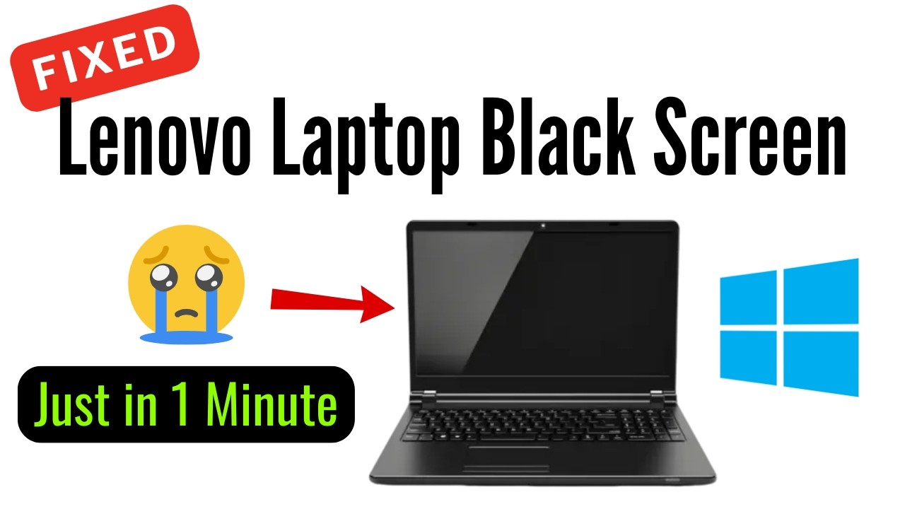 How to FIX Lenovo Laptop Has Power but NO DISPLAY Problem in 1 MINUTE ...
