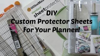 DIY | CUSTOM PROTECTOR SHEET FOR YOUR PLANNER