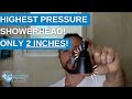 Highpressure 2inch shower head demo