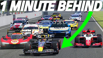 Can An F1 Car Pass These Cars Starting 1 MINUTE BEHIND?