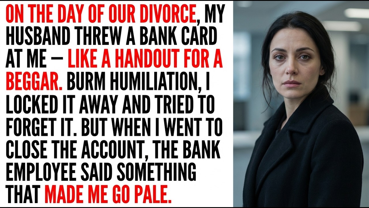 My ex tossed a bank card into the mud — 5 years later a banker revealed what was on it