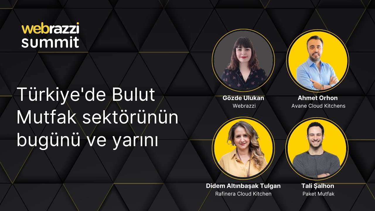 Türkiye'de Bulut Mutfak sektörünün bugünü ve yarını | Webrazzi Summit 2023