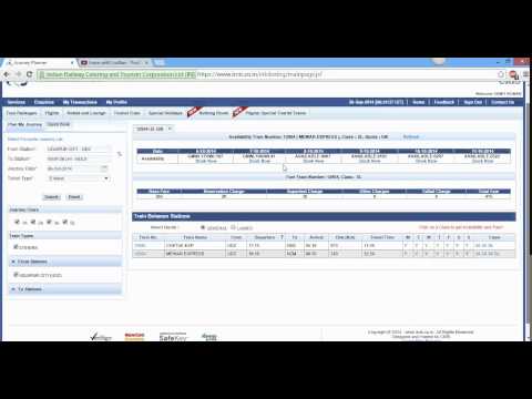 How to book train ticket from IRCTC (Next Generation website)