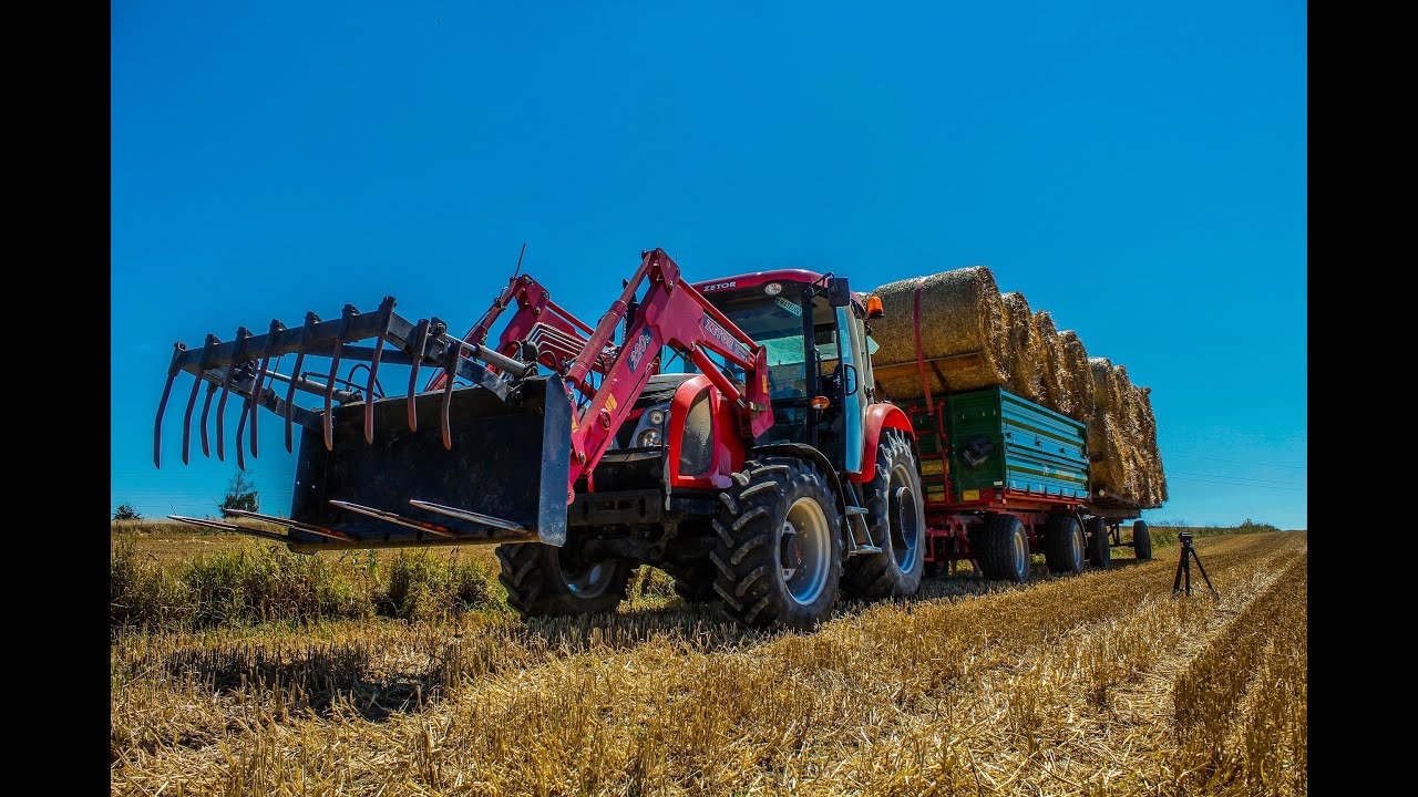Prasowanie i zwożenie bel 2K16 ! | Zetor |