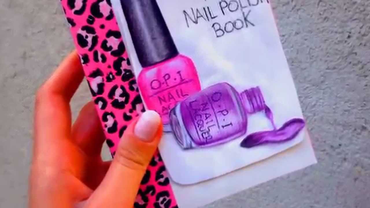 nail color swatch book