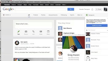 Google + Hangouts Screen Cast