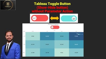 Tableau Toggle Button (Show-Hide button) without Parameter Action | Chinmay Jain | Hindi