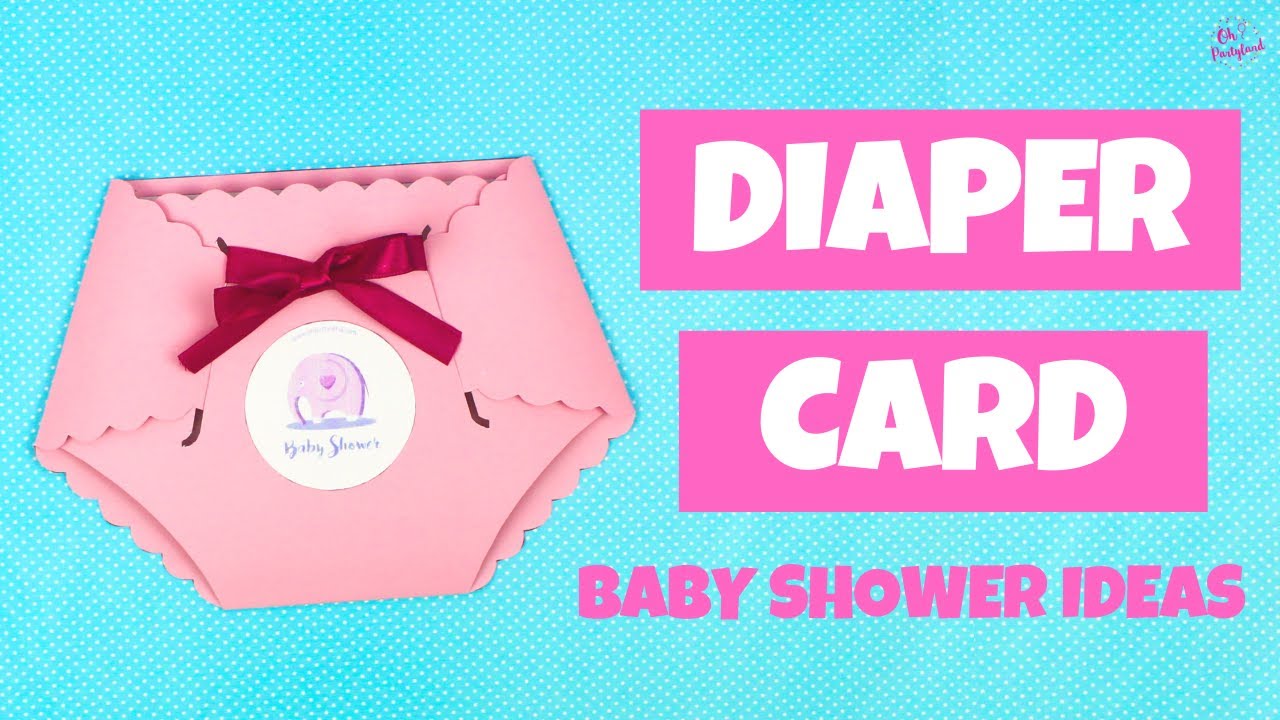 Diaper Card | Baby Shower Ideas | Ohpartyland! 🎊|