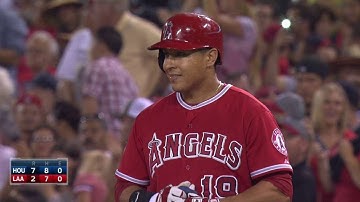 HOU@LAA: Navarro plates a pair with single to right