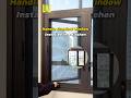 Handle Cranked Window Installed in a Kitchen #aluminumwindows #windowsanddoors #newhomeconstruction