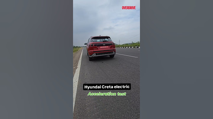 Hyundai Creta electric acceleration test: 0 to 100 km/  #CretaEV #HyundaiCretaElectric