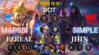 AF MapSSi Ezreal vs WEA Simple Jhin Bot - KR Patch 10.19