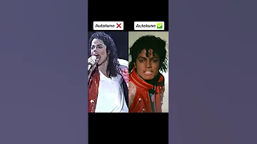 Autotune vs no autotune Michael Jackson #autotune #viral #music #Michael Jackson
