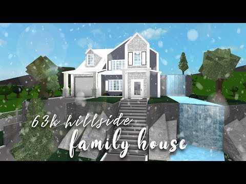 Roblox Bloxburg Hillside Family House Speedbuild Youtube
