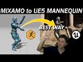 Fastest way and free for retargeting mixamo animations to ue5 mannequin  unreal engine 5