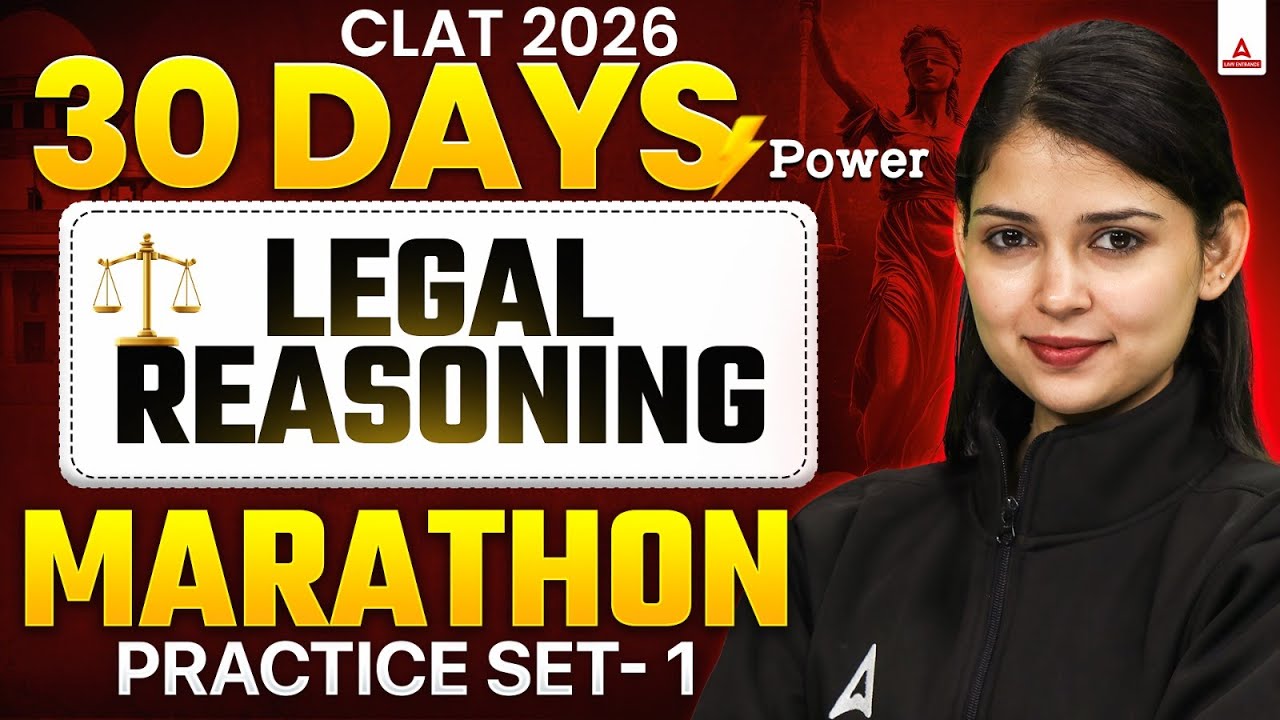 CLAT 2026 Legal Reasoning | MARATHON Practice Set 1 For Law Entrance ...