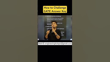 GATE 2025 Answer Key Challenge Process Explained! ✅ | Step-by-Step Guide #gate2025 #gateanswerkey