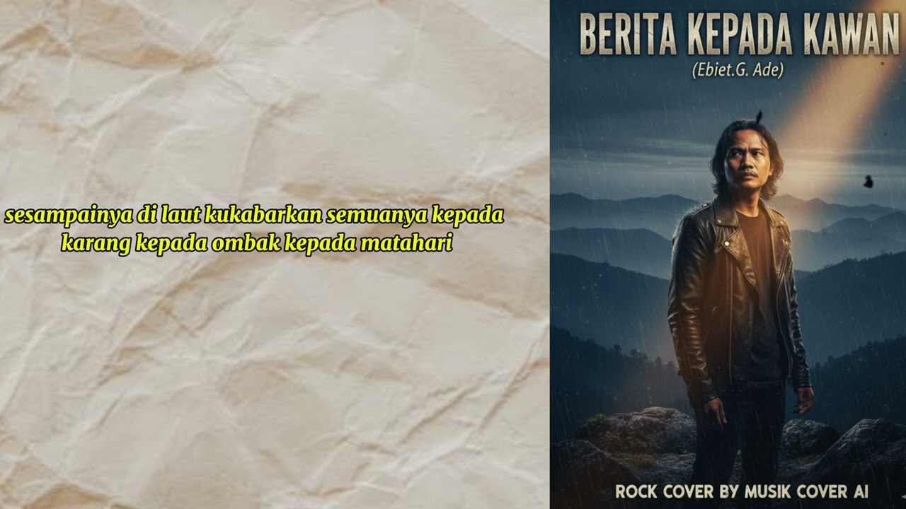 Ebiet.G Ade - Berita Kepada Kawan (Rock Cover) by Musik Cover Ai