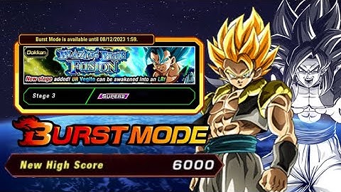 HOW TO GET 6000 BURST MODE SCORE USING FUSION: SS BLUE VEGITO EVENT: DBZ DOKKAN BATTLE