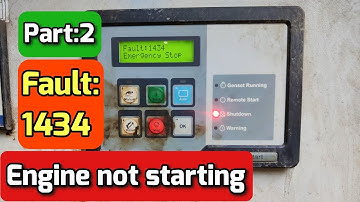 Generator Not Starting ||Fault:1434 Alarm