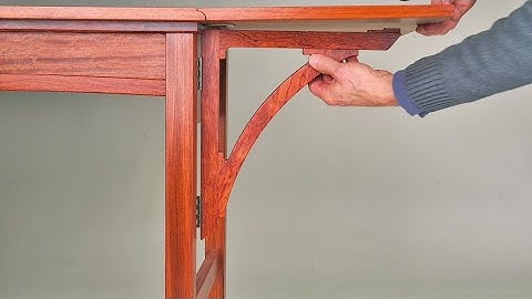 WAVE DESK BUILD PART EIGHT:  Making a Drop Leaf Rule Joint