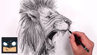 how to draw a lion sketch art lesson step by step