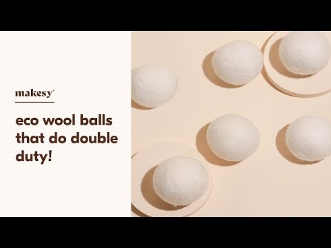 How to Use 🌱Eco Wool Balls! 🐑 An Eco Friendly Substitute for Dryer Sheets