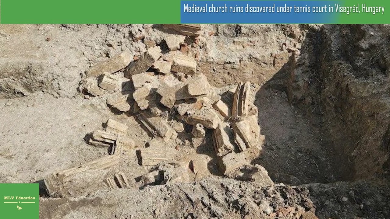 Medieval church ruins discovered under tennis court in Visegrád, Hungary