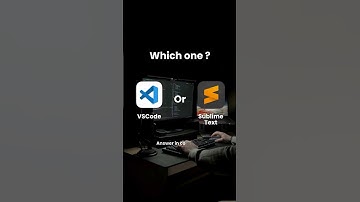 Which one is best ?🤔 | VS Code or Sublime | #shorts