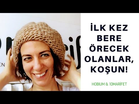 Acemiler için kolay örgü bere nasıl yapılır videosu - 10marifet