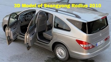 3D Model of Ssangyong Rodius 2010 Review