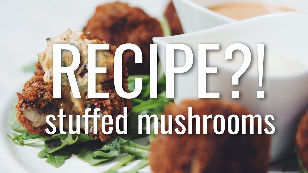 vegan stuffed mushrooms | RECIPE?! ep #16 (hot for food)