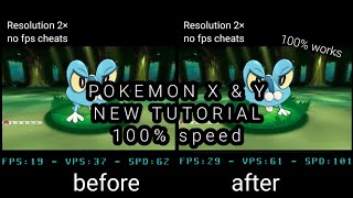 how to fix lag pokemon X & Y di citra mmj emulator no fps cheats screenshot 4