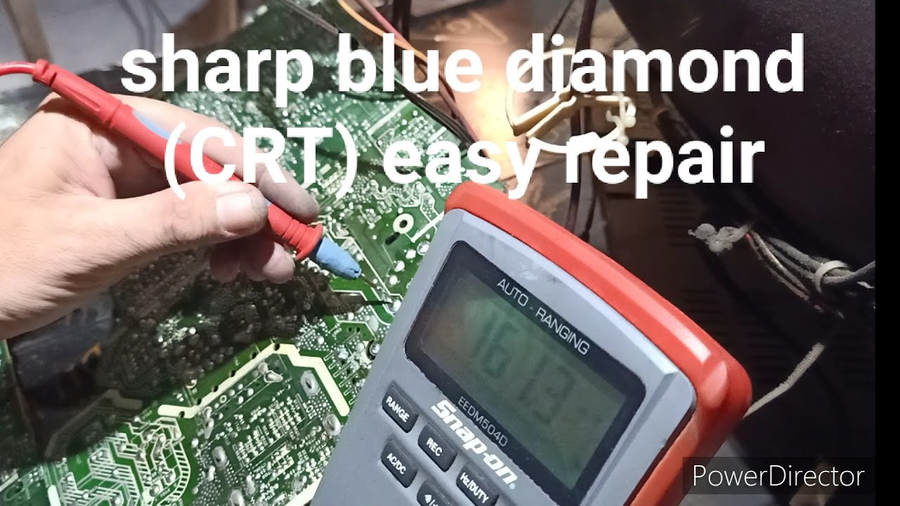 Sharp blue diamond (no power) easy repair YouTube