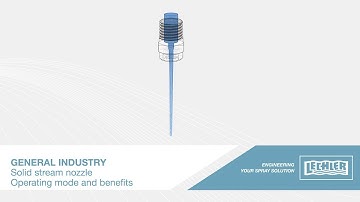 Functional video solid stream nozzle