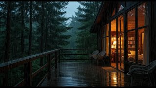 🌧️ Cozy A-Frame Cabin in Heavy Rain | Relaxing Forest Rain Ambience for Sleep & Study #5