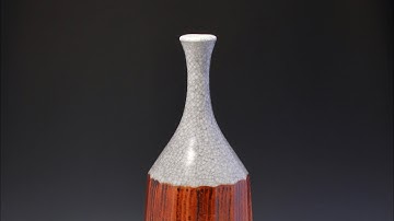 372. Making a Tall Thin-necked Bottle with Hsin-Chuen Lin 林新春 瘦高細頸瓶示範