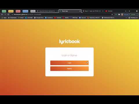 Lyricbook - Flatiron School Capstone Project