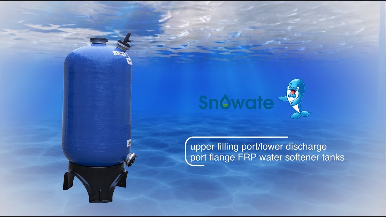 Upper Filling Port/Lower Discharge Port Flange FRP Water Softener Tanks YouTube