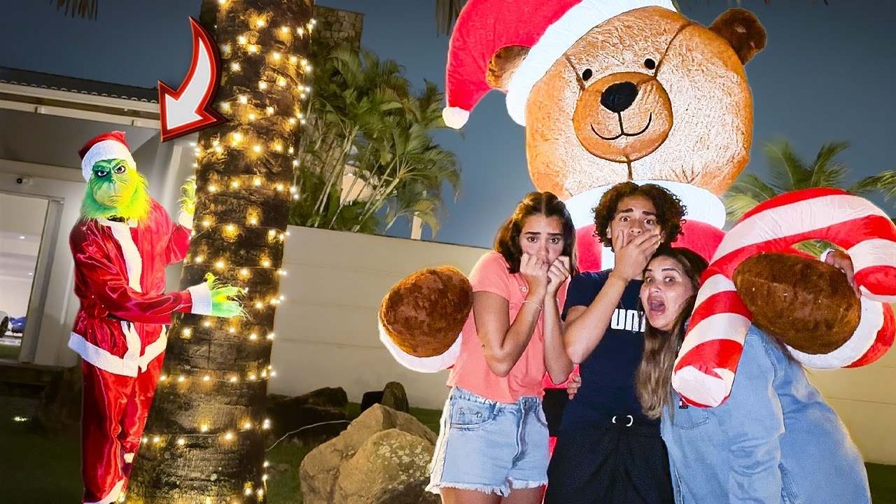 O GRINCH DO MAL APARECEU NA MANSÃO OLIVEIRA - ASSUSTADOR 😱