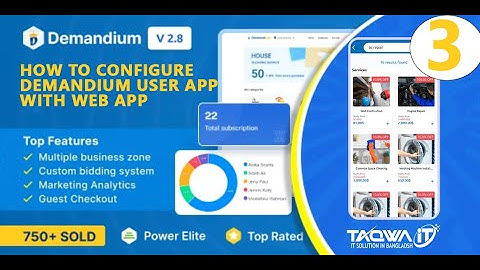 How to configure #demandium 2.8  User App | #6amtech|TaqwaIT