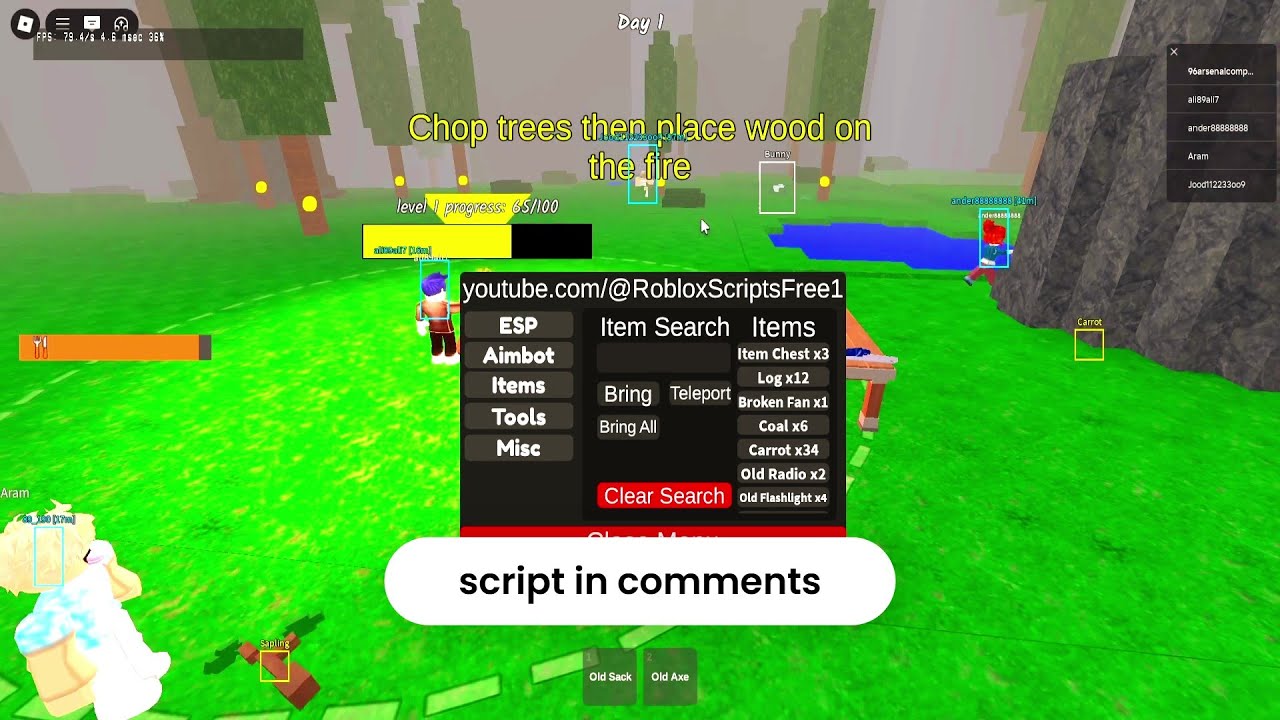 [BEST] Roblox 99 Nights In The Forest Script [BRING ALL ITEMS & MORE ...